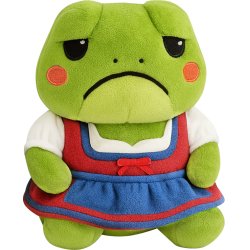 FROWNY FROGS - Dirndl - Peluche 25cm