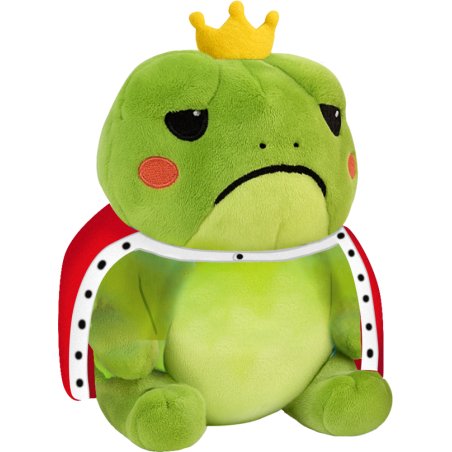 FROWNY FROGS - Le roi grenouille - Peluche 25cm