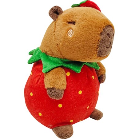 HUG A CAPYBARA - Capybara Fraise - Peluche 23cm