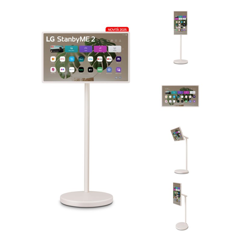 LG StanbyME 2 27LX6TDGA Portable monitor Beige 68.6 cm (27") LED 2560 x 1440 pixels