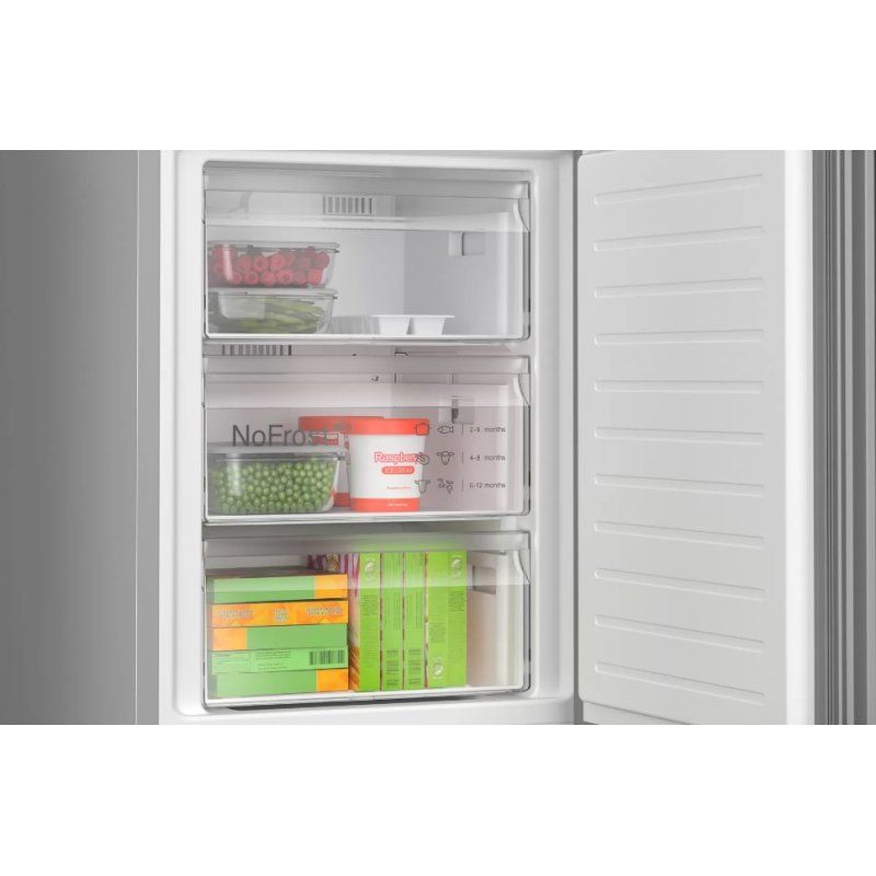 Bosch Serie 6 KGN39LBCF réfrigérateur-congélateur Pose libre 363 L C Noir