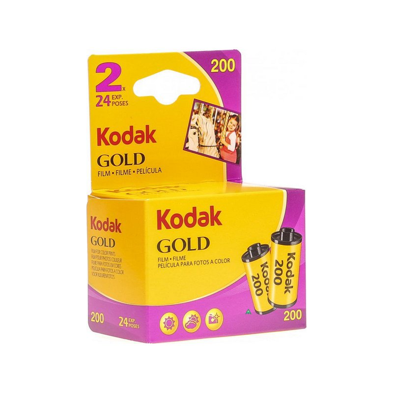 Kodak - 135 Gold 200 Carded 24x2 - Film