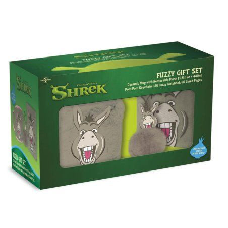 SHREK - L'Ane - Gift Set Fuzzy - Notebook Mug 440ml Porte-clé
