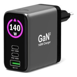 Port Designs 902140PEU chargeur d'appareils mobiles Universel Noir Secteur Charge rapide Intérieure