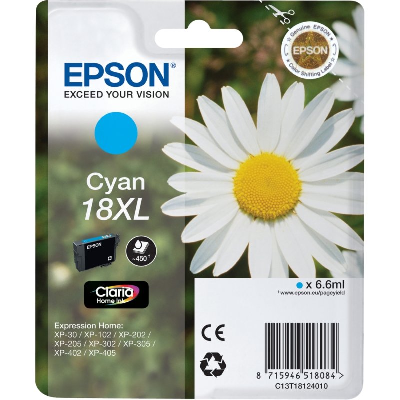 Epson Daisy Cartouche "Pâquerette" - Encre Claria Home C (XL)