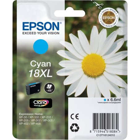 Epson Daisy Singlepack Cyan 18XL Claria Home Ink