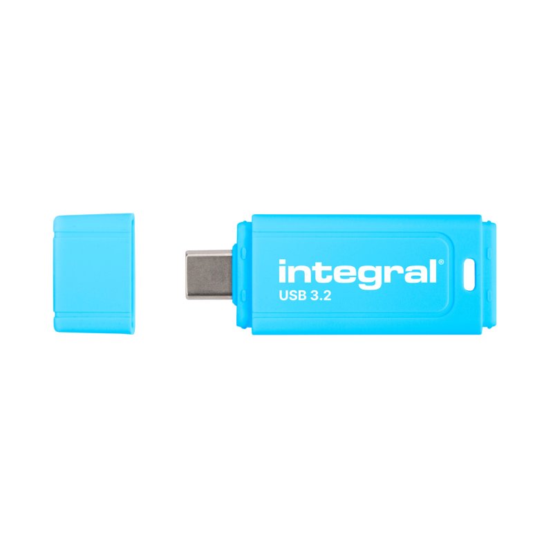 Integral Neon-C INFD64GBNEONCB3.2 lecteur USB flash 64 Go USB Type-C 3.2 Gen 1 (3.1 Gen 1) Noir