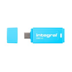 Integral Neon-C INFD128GBNEONCB3.2 lecteur USB flash 128 Go USB Type-C 3.2 Gen 1 (3.1 Gen 1) Noir