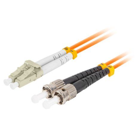 CABLE FIBRAOPTICA LANBERG 1M MULTIST/UPC-LC/UPC DUPLEX LSZH OM2 50/125 3.0MM OR
