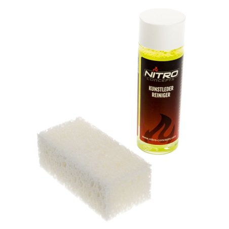 Nitro Concepts compatible PU-Leder - Reinigungsmittel inkl. Schwamm - 100ml