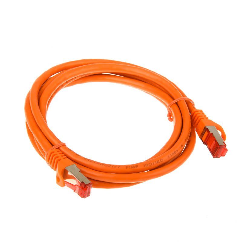 InLine compatible Patchkabel Cat.6, S/FTP (PiMf), 250MHz, orange - 2m
