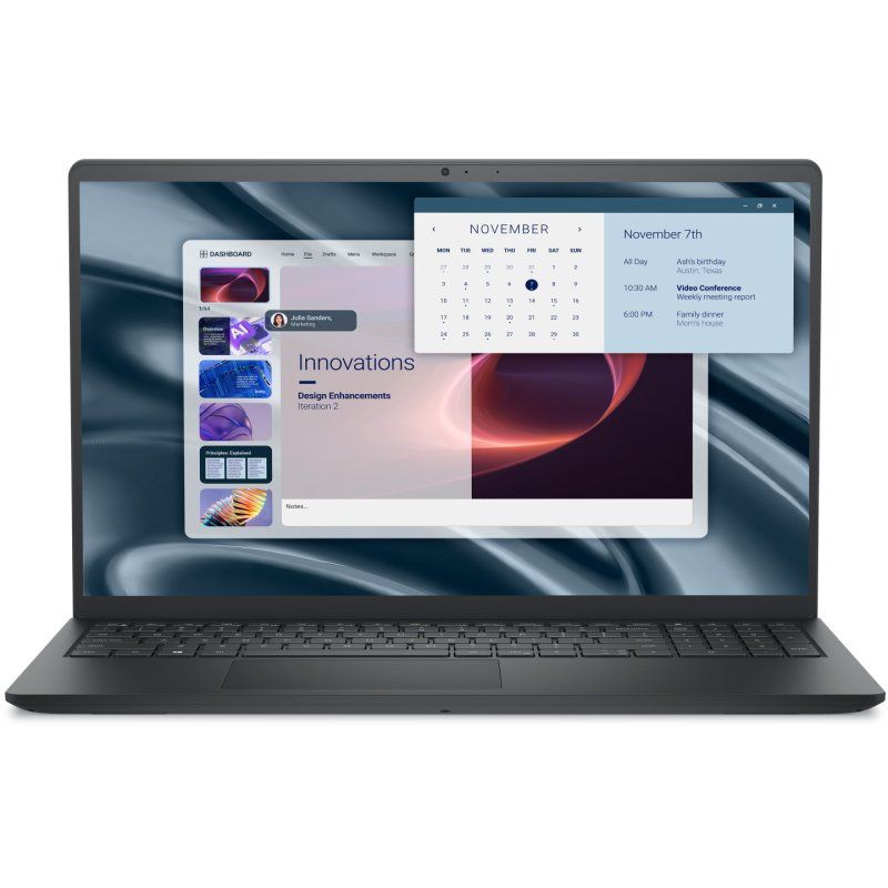 Dell Pro 15 Essential PV15255|AMD R5 7520U|8GB|512GB SSD|15.6" FHD|AMD Radeon|W11 Pro|1Y Basic Onsite