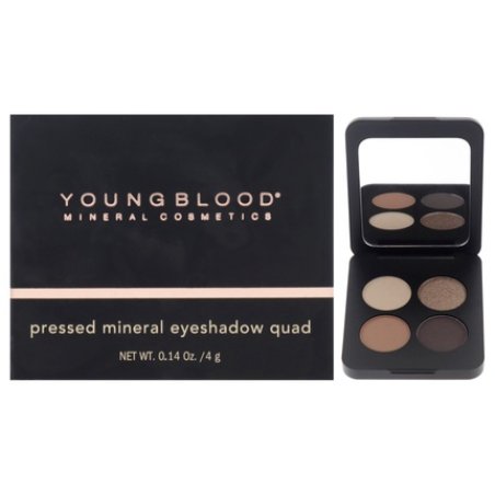 Youngblood Pressed Mineral Eyeshadow Quad Taupe Smoke 014 Oz Eye Shadow