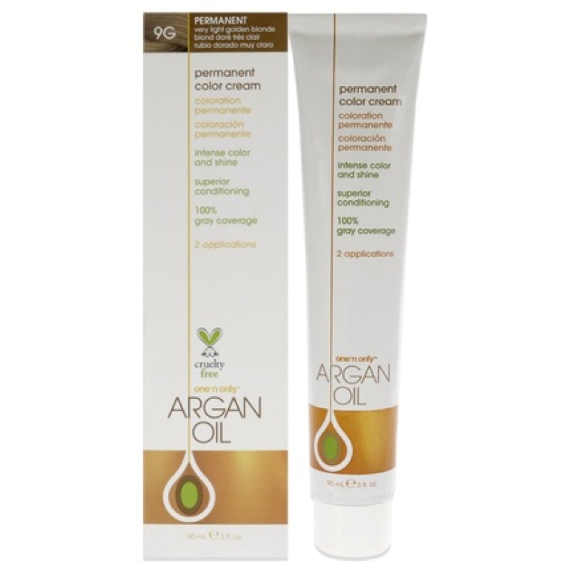 One N Only Argan Oil Permanent Color Cream 9g Very Light Golden Blonde 3 Oz Hair Color