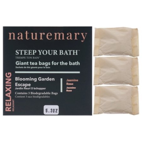 Naturemary Relaxing Steep Your Bath Blooming Garden Escape Jasmine Rose 530 Oz Bath Soak