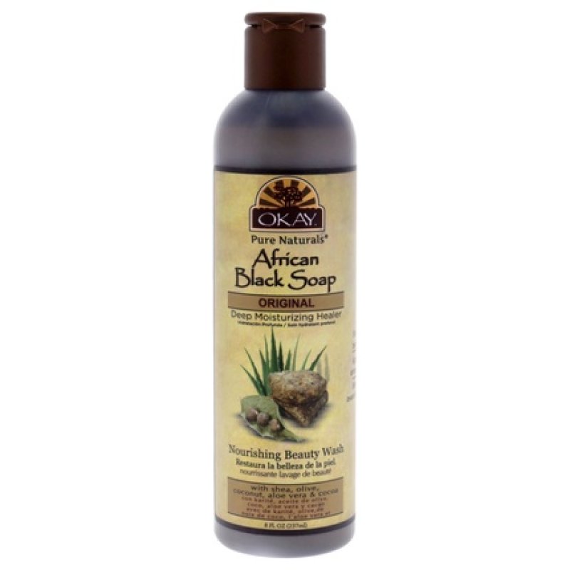 Okay African Black Liquid Soap 8 Oz