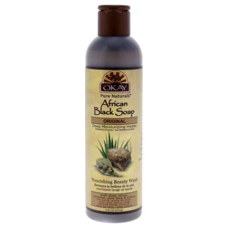 Okay African Black Liquid Soap 8 Oz
