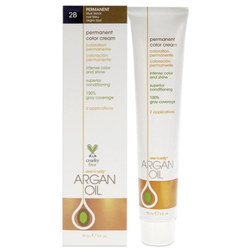 One N Only Argan Oil Permanent Color Cream 2b Blue Black 3 Oz Hair Color