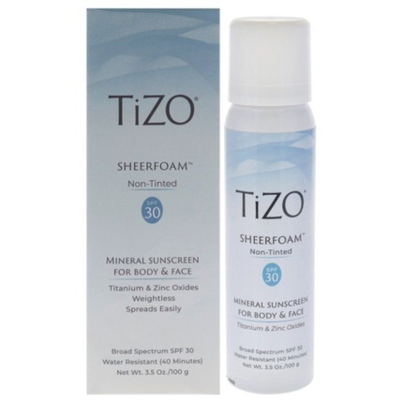 Tizo Sheerfoam Body And Face Nontinted Spf 30 Sunscreen 35 Oz