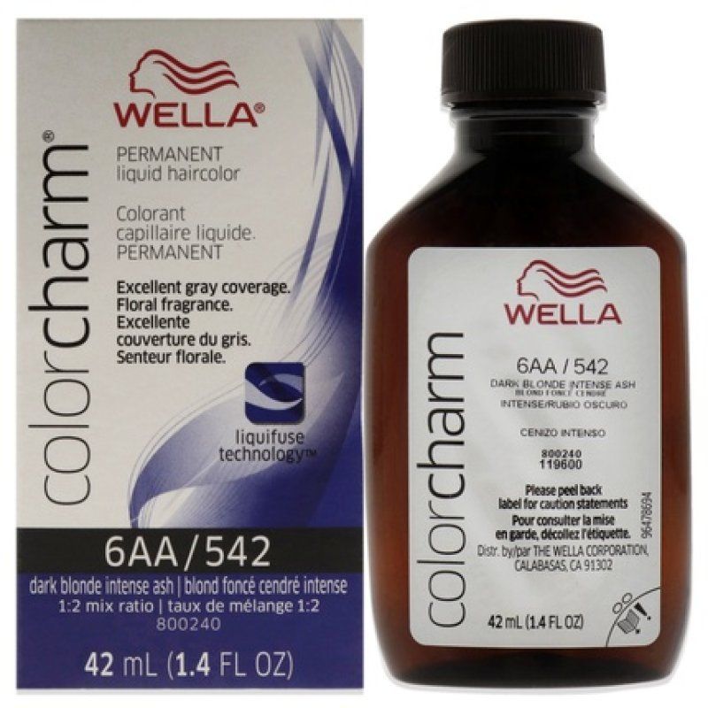 Wella Color Charm Permanent Liquid Hair Color 542 6aa Ash Blonde 142 Oz