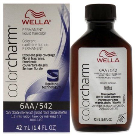 Wella Color Charm Permanent Liquid Hair Color 542 6aa Ash Blonde 142 Oz