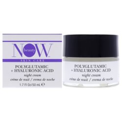 Now Beauty Polyglutamic Plus Hyaluronic Acid Night Cream 17 Oz