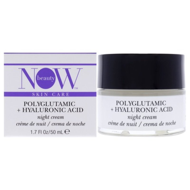 Now Beauty Polyglutamic Plus Hyaluronic Acid Night Cream 17 Oz