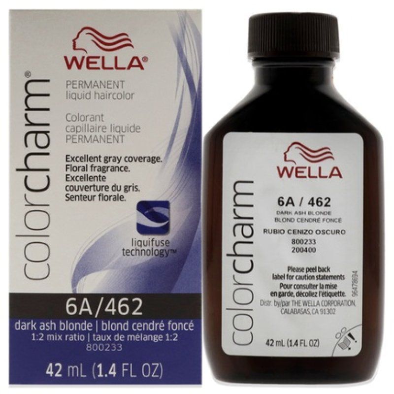 Wella Color Charm Permanent Liquid Hair Color 462 6a Dark Ash Blonde 142 Oz