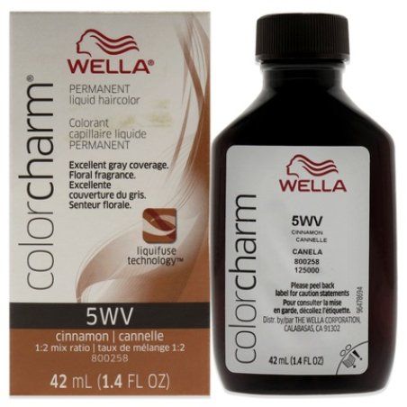 Wella Color Charm Permanent Liquid Hair Color 5wv Cinnamon 142 Oz