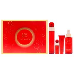 Perry Ellis 360 Red For Women 4 Piece Gift Set Including 34oz Eau De Parfum Spray 025oz Eau De Parfum Spray Mini 4oz