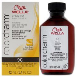 Wella Color Charm Permanent Liquid Hair Color 9g Soft Pure Gold Blonde 142 Oz