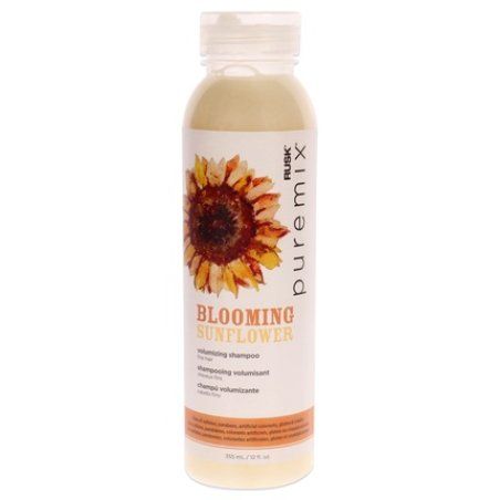 Rusk Puremix Blooming Sunflower Volumizing Shampoo Fine Hair 12 Oz