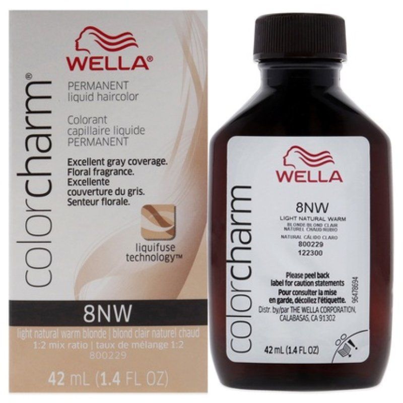 Wella Color Charm Permanent Liquid Hair Color 8nw Light Natural Warm Blonde 142 Oz