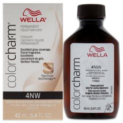 Wella Color Charm Permanent Liquid Hair Color 4nw Medium Natural Warm Blonde 142 Oz