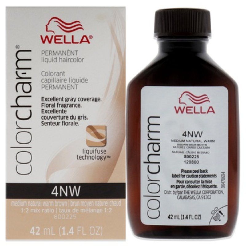 Wella Color Charm Permanent Liquid Hair Color 4nw Medium Natural Warm Blonde 142 Oz