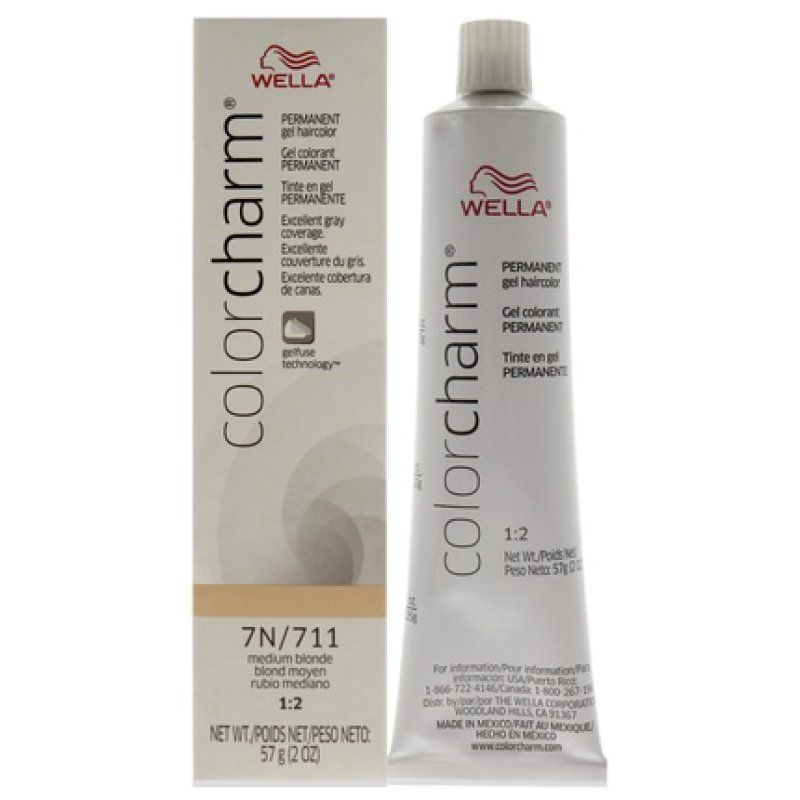 Wella Color Charm Permanent Hair Color Gel 711 7n Medium Blonde 2 Oz