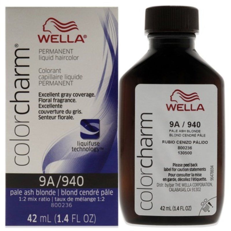 Wella Color Charm Permanent Liquid Hair Color 940 9a Pale Ash Blonde 142 Oz