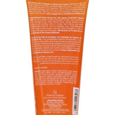 Klorane Nutrition Shower Gel with Organic Cupuaçu Butter and Orange Blossom Honey 200ml