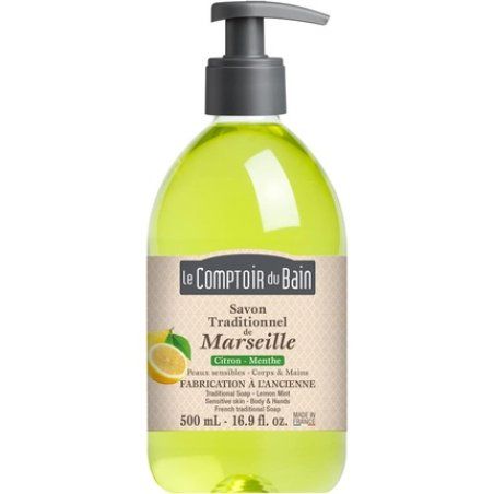 Le Comptoir Du Bain Marseille Soap Lemon Mint 500ml