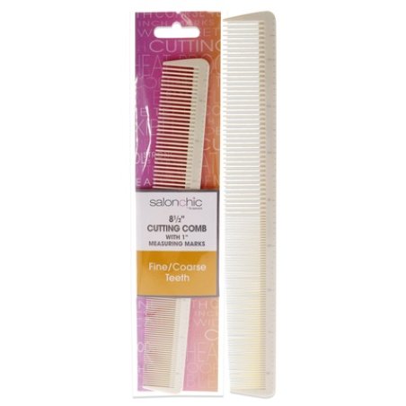 Salonchic Cutting Comb W1 High Heat Resistant 85 Inch With Finecoarse Teeth