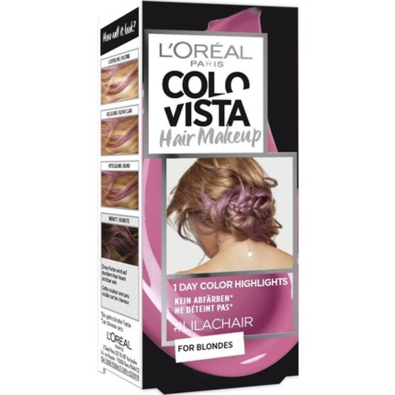L'Oréal Paris Colovista Hair Makeup 1-Day Color Highlights 4 Lilac Hair