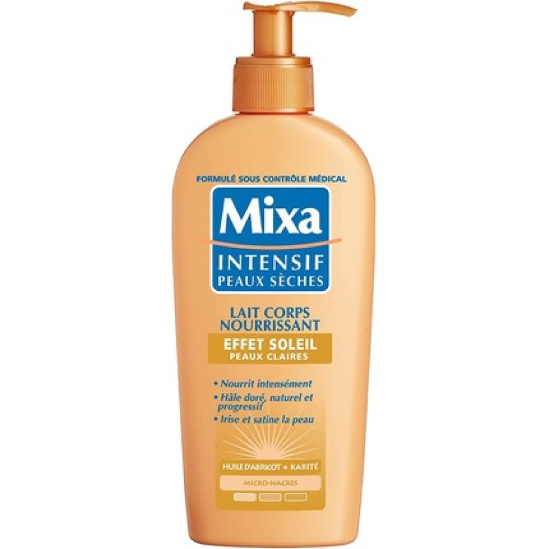 Mixa Intensive Dry Skin Body Milk with Soleil Effect for Light Skin 250ml