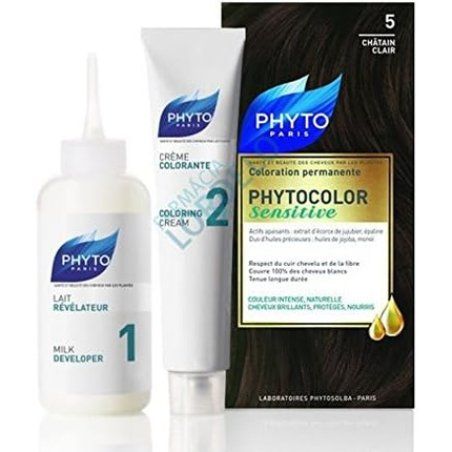 Phyto Color Permanent Hair Color Sensitive 5 Light Brown