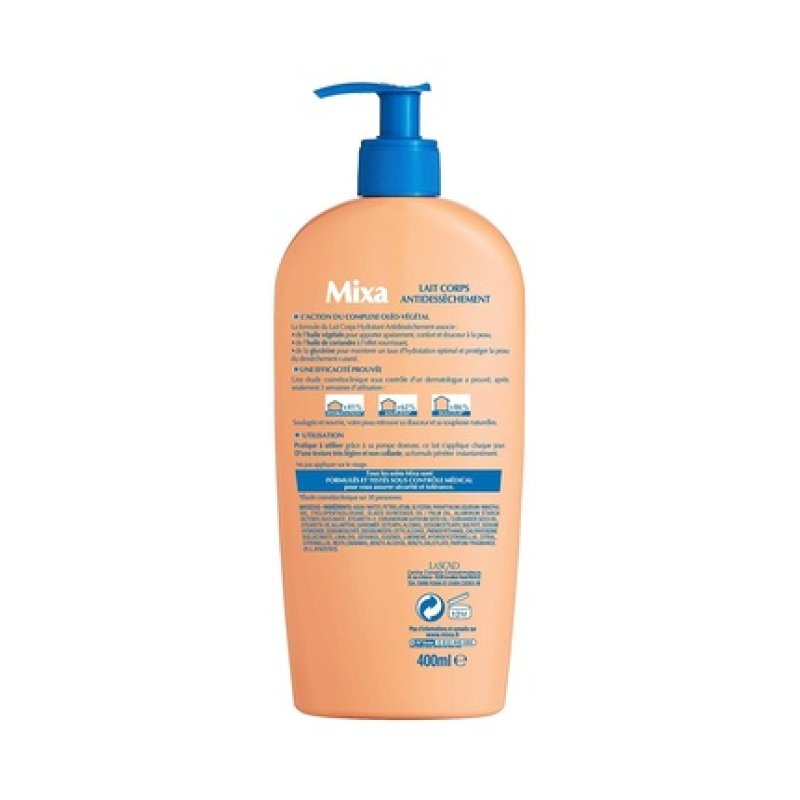 Mixa Intensif Body Milk for Dry Skin 400ml