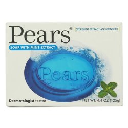 Pears Pure And Gentle With Glycerin And Mint Extracts Blue Bar Soap 44 Oz