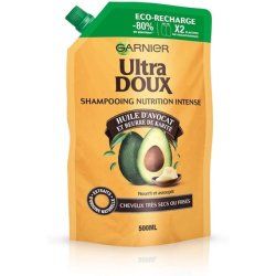 Garnier Ultra Doux Avocado Oil/Shea Butter Intense Nutrition Shampoo Eco-Refill 500ml