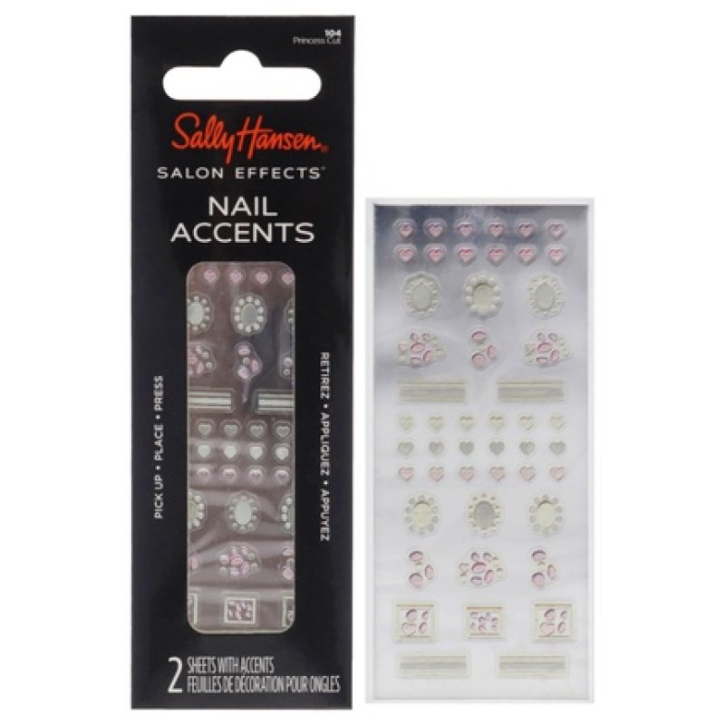 Sally Hansen Salon Effects Nail Accents 104 Princess Cut 40 Piece Stickers
