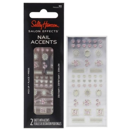 Sally Hansen Salon Effects Nail Accents 104 Princess Cut 40 Piece Stickers