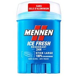 Pack Of 2 Mennen Men's Deodorant Stick, Ice Fresh, Large, 24-Hour Control