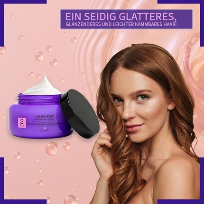 Expert Lissage Velvet Hair Mask with Argan Oil, Keratin, and Silk Proteins